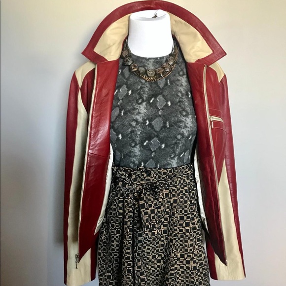 Amazing 50s Vibe Retro Leather Jacket - Picture 3 of 12